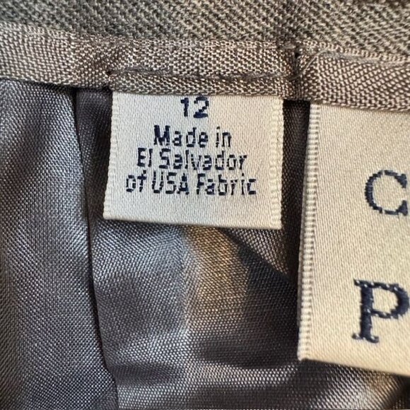 Classic Gray Wool-Blend Pencil Skirt By Pendleton Size 12 Office Wear Back Zippe - Picture 6 of 7